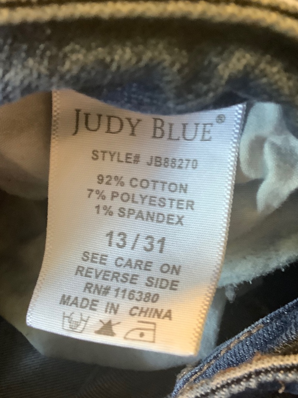 Judy Blue Light Blue Relaxed Boyfriend Jeans size 13/31 - Picture 6 of 6